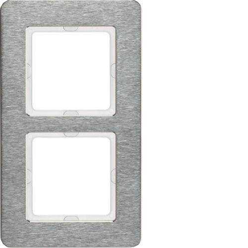 Berker 10126083 Rahmen 2fach senkrecht, Q.7, Edelstahl gebürstet Mesch Shop Berker 10126083 Rahmen 2fach senkrecht, Q.7, Edelstahl gebürstet Mesch Shop